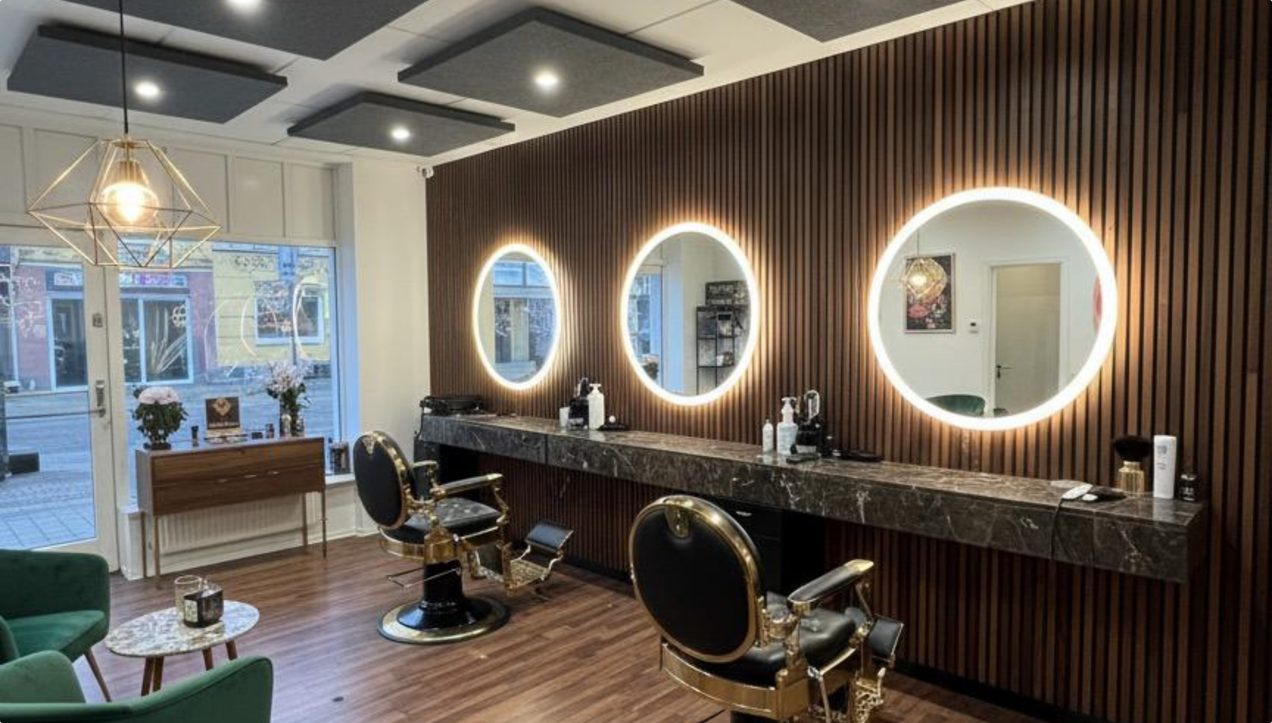 Barbershop interior